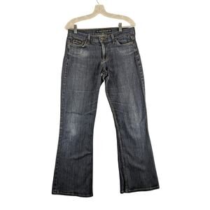 DKNY JEANS Womens 8 Regular Dark Wash Blue Denim Mid Rise Bootcut Jeans 32x30